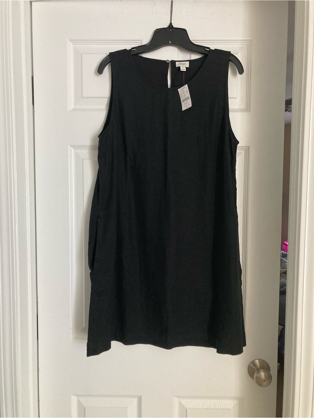 JCrew Factory linen blend sleeveless mini dress